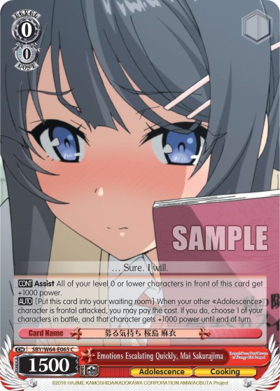 Emotions Escalating Quickly, Mai Sakurajima - Image 1