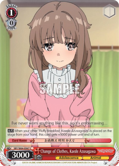 Change of Clothes, Kaede Azusagawa - Image 1