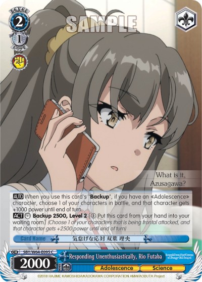Responding Unenthusiastically, Rio Futaba - Image 1