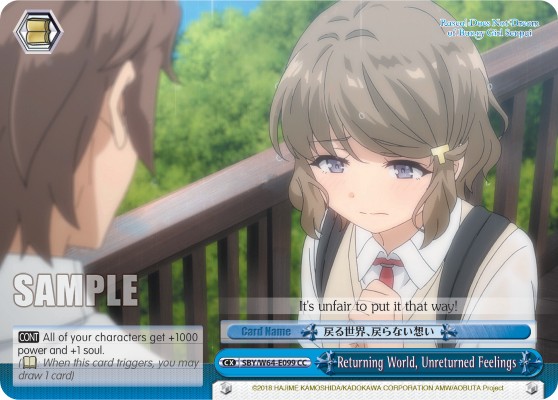 Returning World, Unreturned Feelings - Image 1