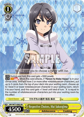 Respective Choices, Mai Sakurajima - Image 1