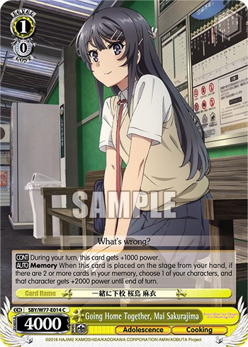 Going Home Together, Mai Sakurajima - Image 1