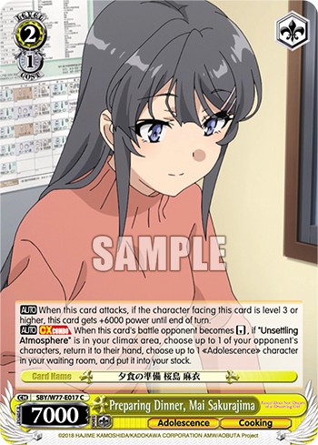 Preparing Dinner, Mai Sakurajima - Image 1