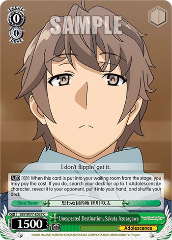 Unexpected Destination, Sakuta Azusagawa - Image 1