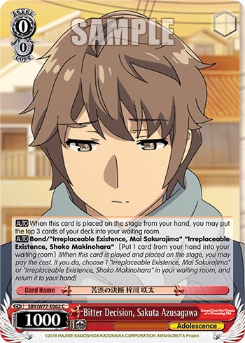 Bitter Decision, Sakuta Azusagawa - Image 1