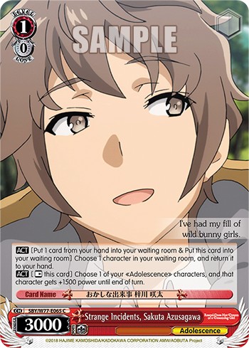 Strange Incidents, Sakuta Azusagawa - Image 1