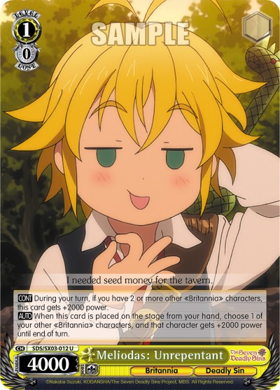 Meliodas: Unrepentant - Image 1