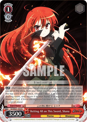 Betting All on This Sword, Shana - Image 1