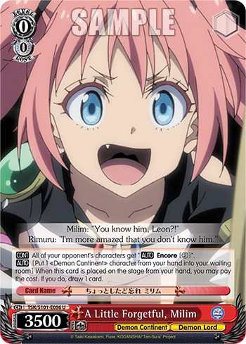 A Little Forgetful, Milim - Image 1