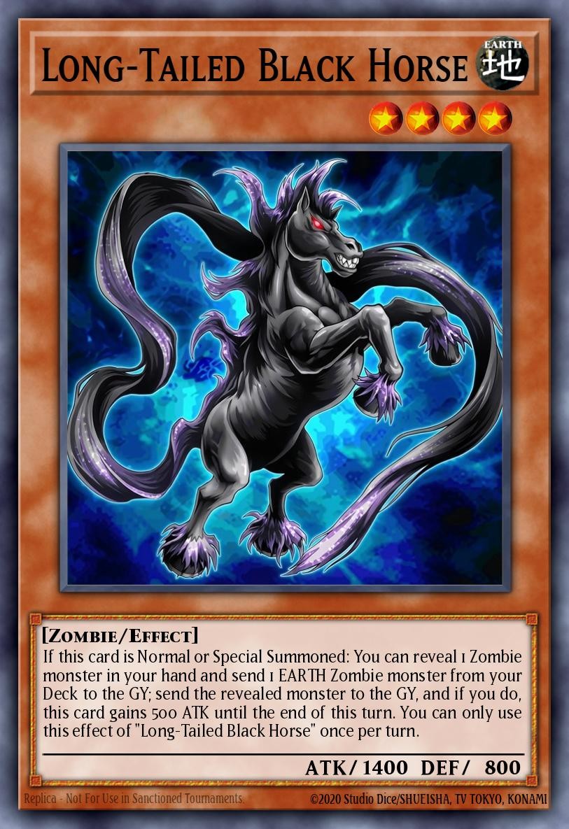Long-Tailed Black Horse - Image 1