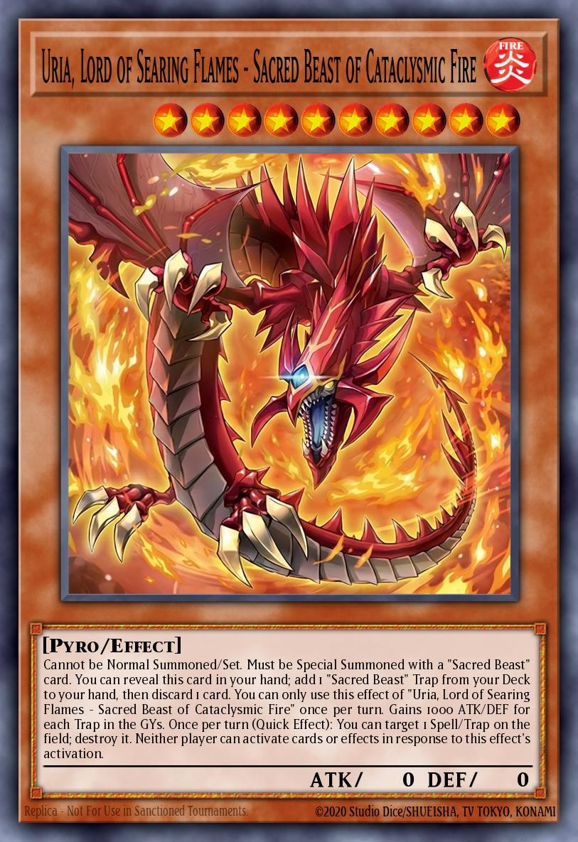 Uria, Lord of Searing Flames - Sacred Beast of Cataclysmic Fire - Image 1
