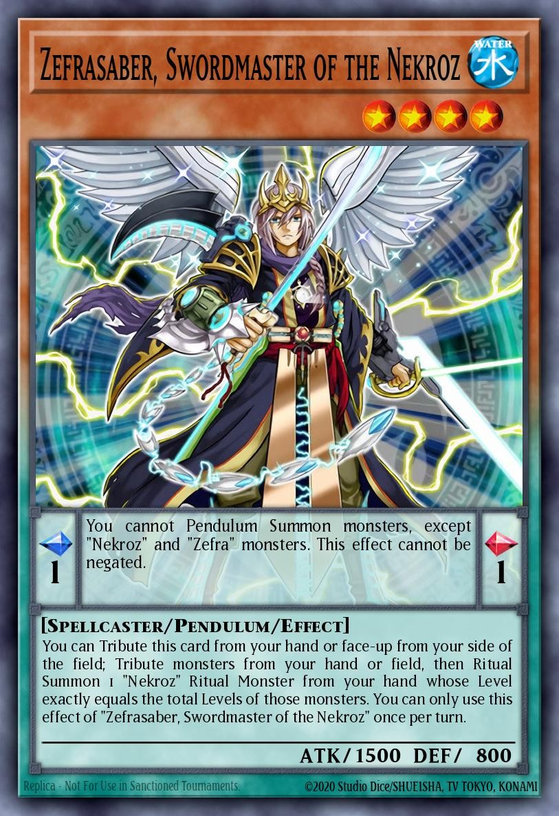 Zefrasaber, Swordmaster of the Nekroz - Image 1