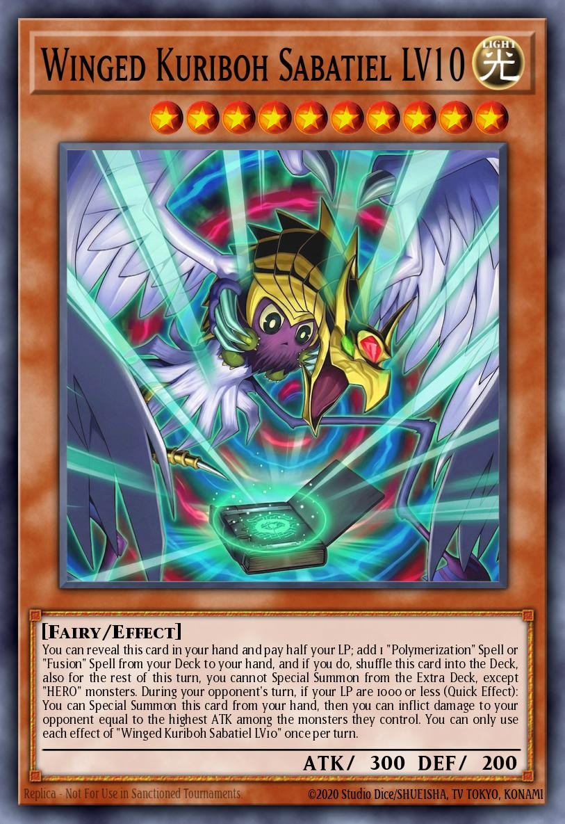Winged Kuriboh Sabatiel LV10 - Image 1