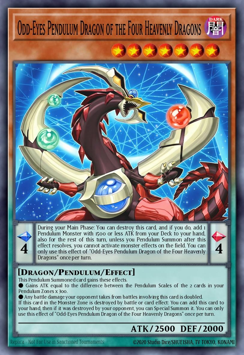 Odd-Eyes Pendulum Dragon of the Four Heavenly Dragons - Image 1