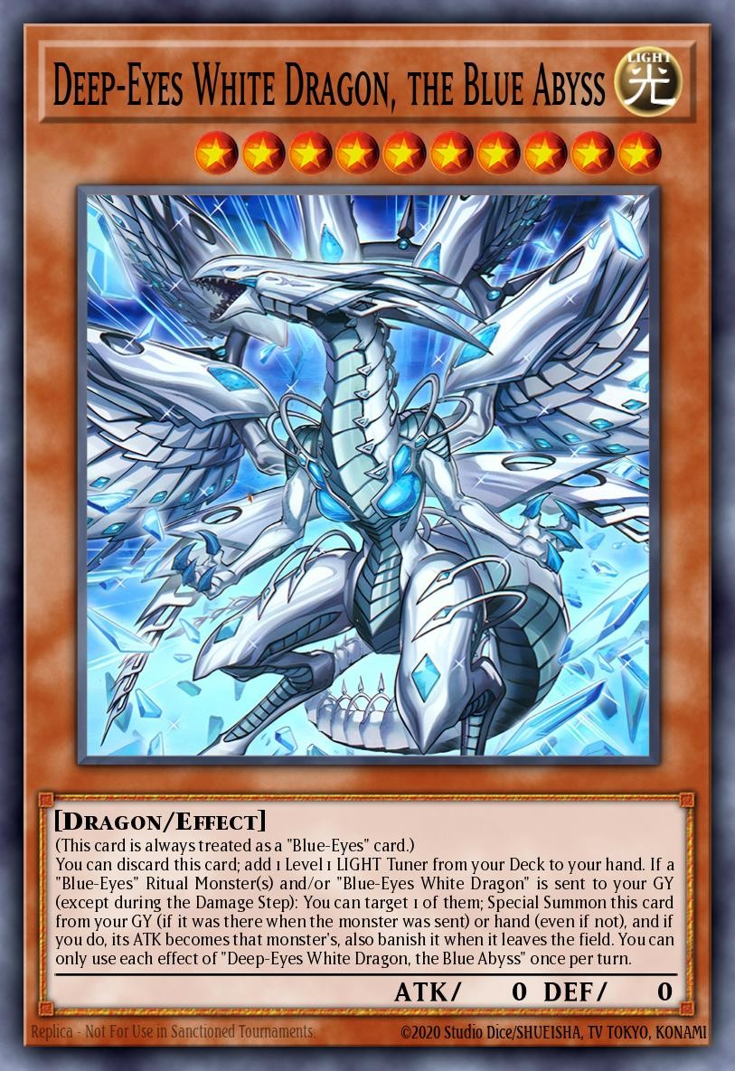 Deep-Eyes White Dragon, the Blue Abyss - Image 1