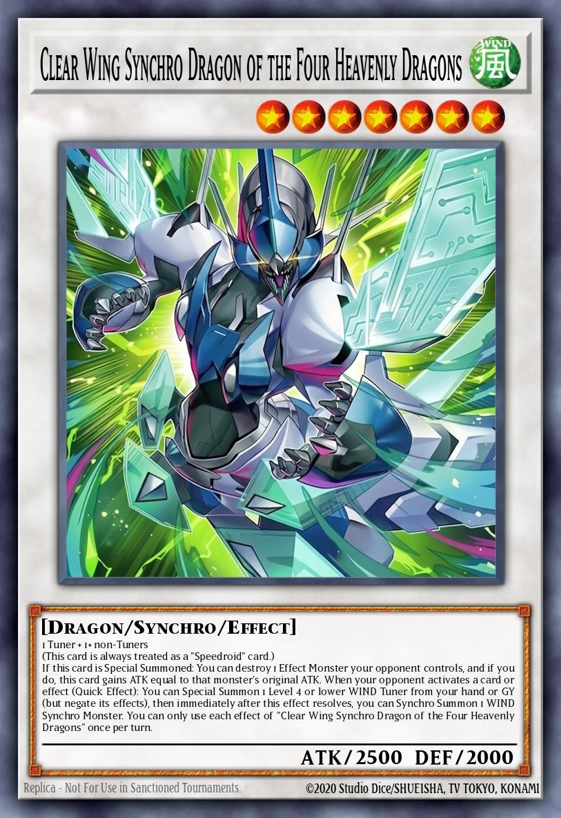 Clear Wing Synchro Dragon of the Four Heavenly Dragons - Image 1
