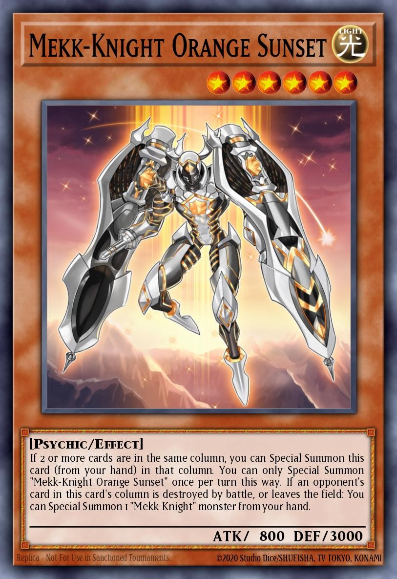 Mekk-Knight Orange Sunset - Image 1