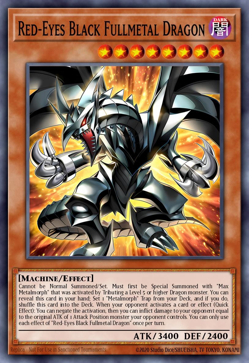 Red-Eyes Black Fullmetal Dragon - Image 1