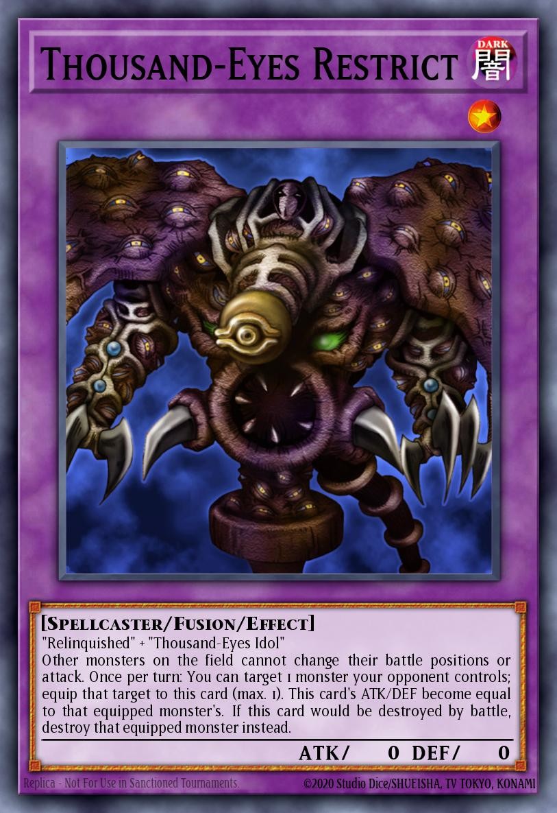 2002 Yu-Gi-Oh! Pharaoh's Servant Thousand-Eyes Restrict #PSV-084 Yu-Gi-Oh! card front