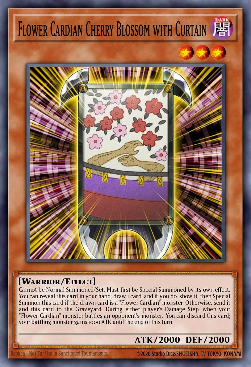 Flower Cardian Cherry Blossom with Curtain - Image 1