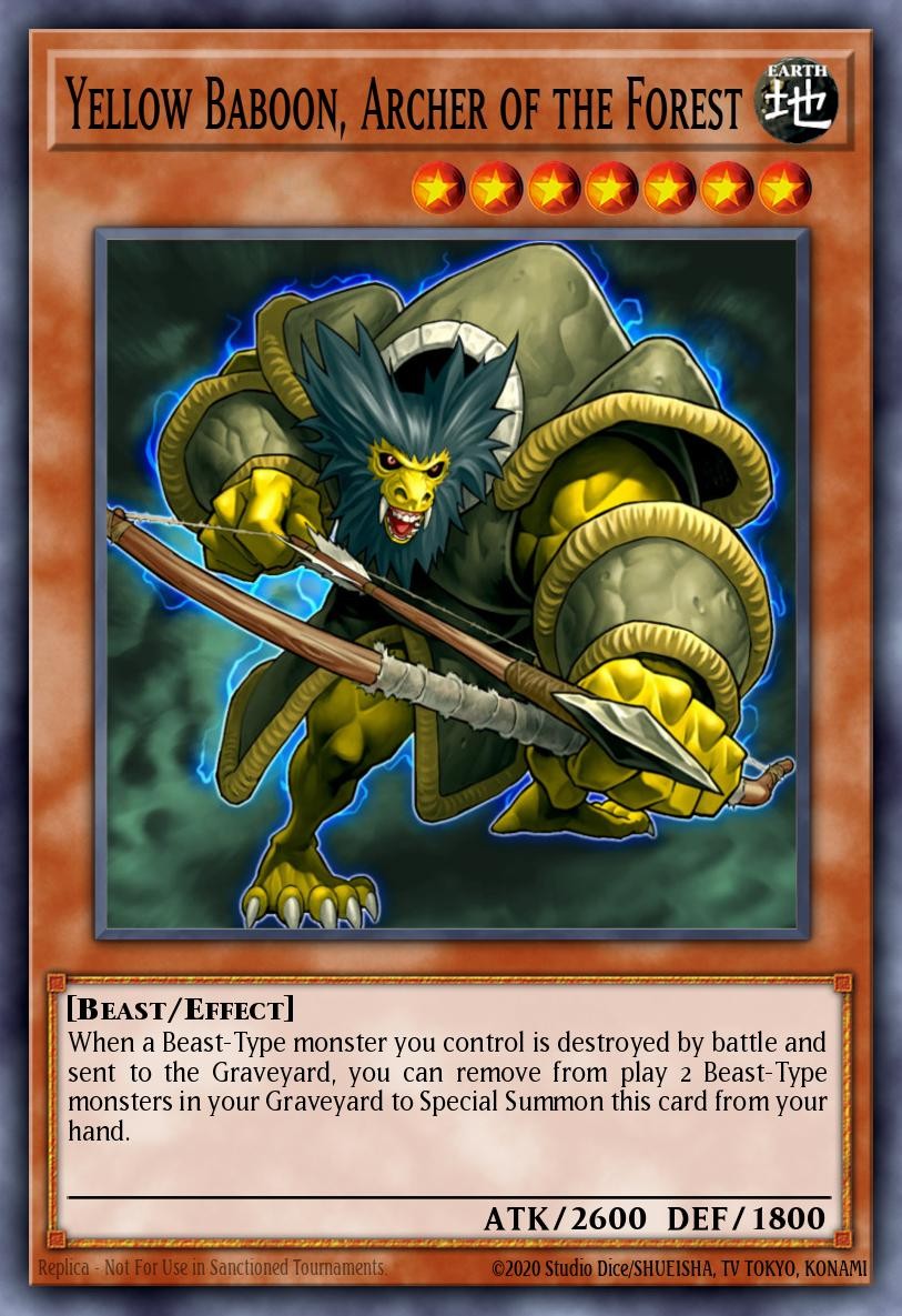 Yellow Baboon, Archer of the Forest - Image 1
