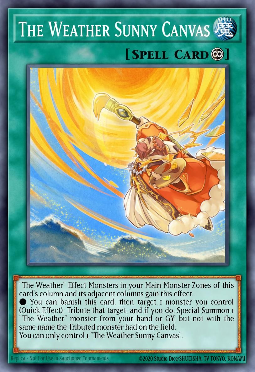 The Weather Sunny Canvas - Image 1